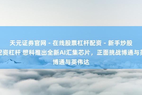 天元证券官网 - 在线股票杠杆配资 - 新手炒股如何配资杠杆 想科推出全新AI汇集芯片，正面挑战博通与英伟达